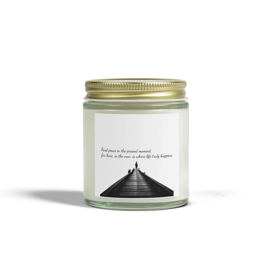 Scented Candle With Peace Quote (4oz, 9oz)