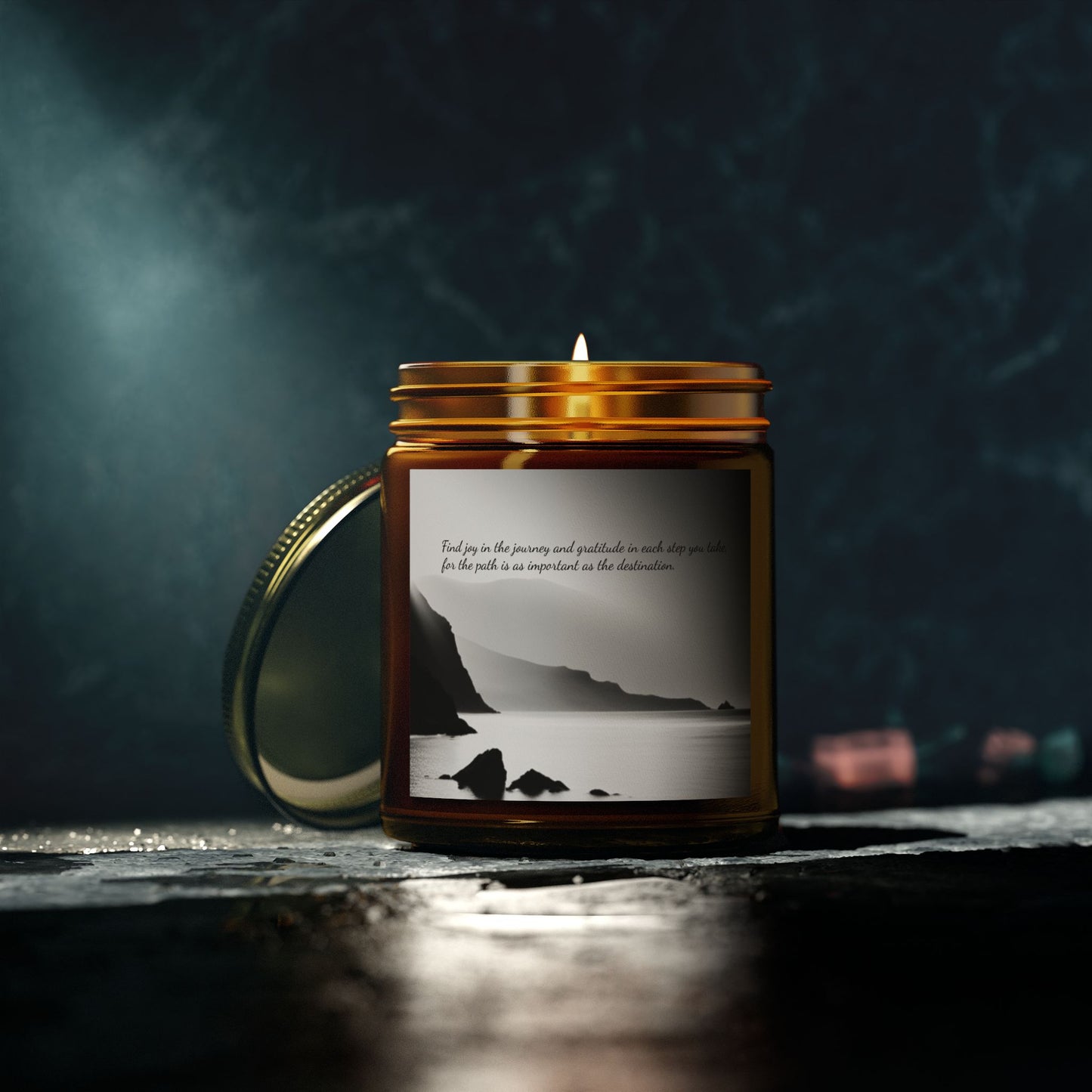 Scented candles with gratitude quote (4oz, 9oz)